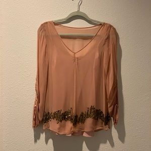 Juicy Couture Blush Pink Embellished Top